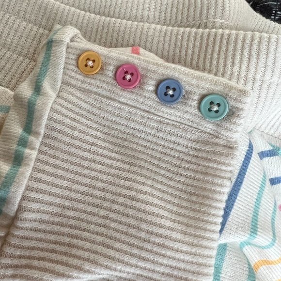 PJ Salvage Burnout Rainbow Stripe Lounge Jogger Pajama Pants sz S RCBUP NWT - Picture 8 of 9